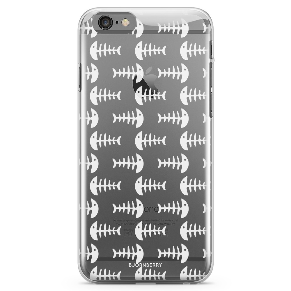 iPhone 6 Plus/6s Plus TPU Case - Fish Skeleton