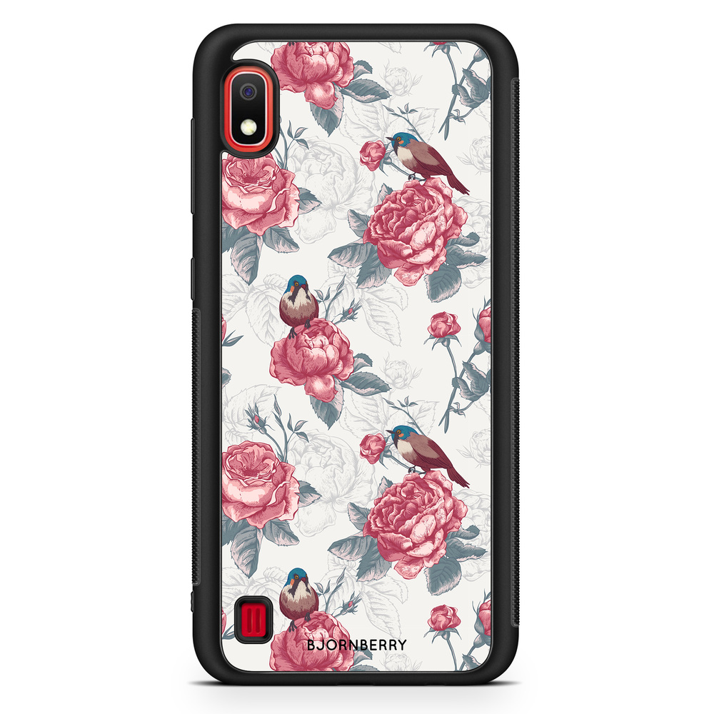 Samsung Galaxy A10 Case - Roses and Birds