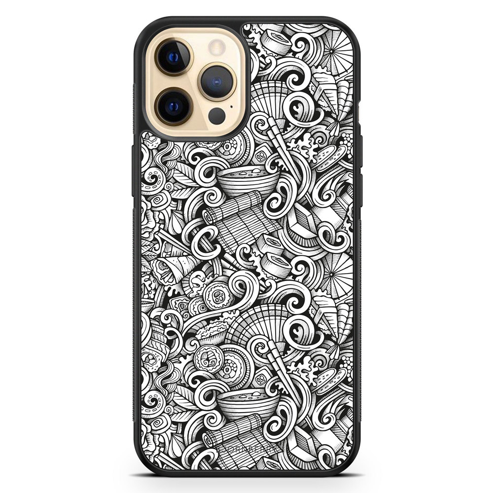 iPhone 12 Pro Max Case - Japanese Pattern