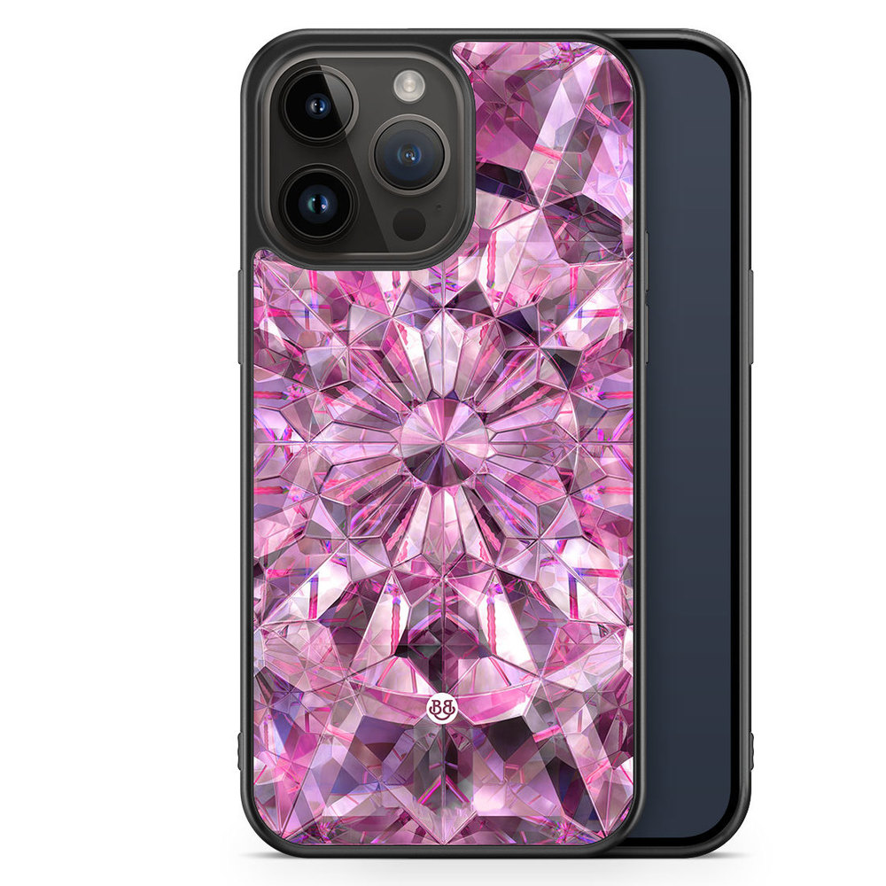iPhone 14 Pro Max Case - Pink Crystals