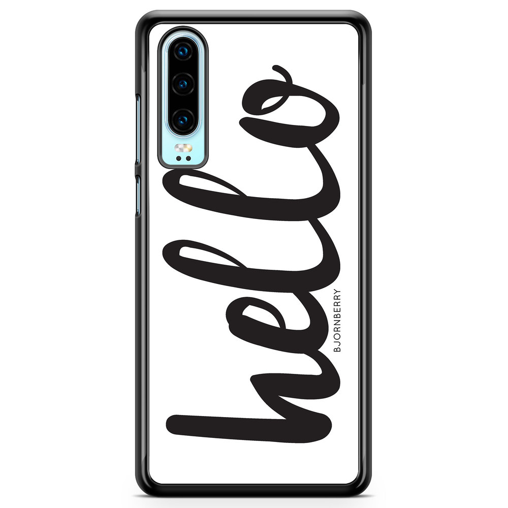 Huawei P30 Case - Hello Black