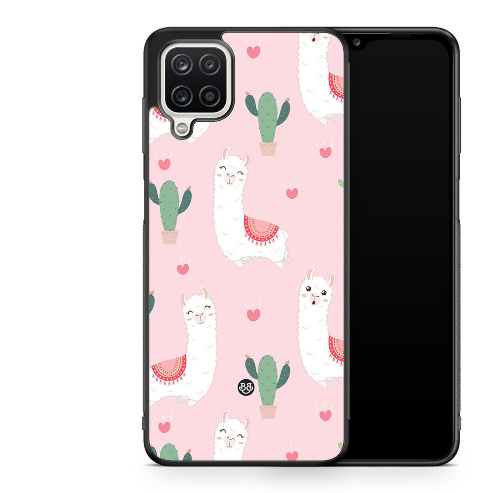 Samsung Galaxy A12 Case - Llama Pattern