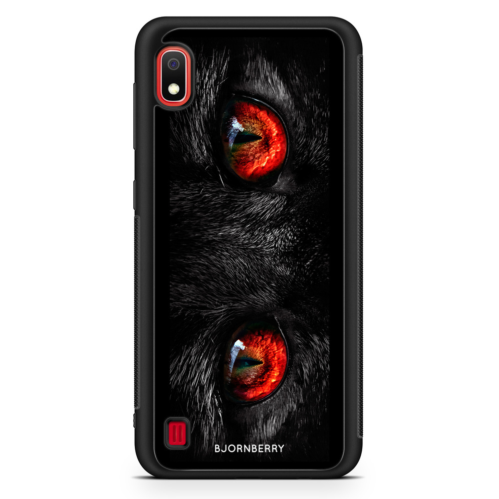 Samsung Galaxy A10 Case - Red Cat Eyes