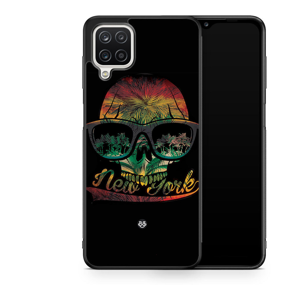 Samsung Galaxy A12 Case - New York Skull