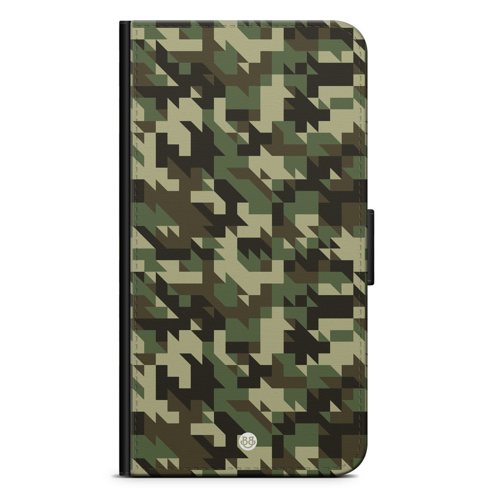 Huawei P10 Lite Wallet Case - Houndstooth Camo