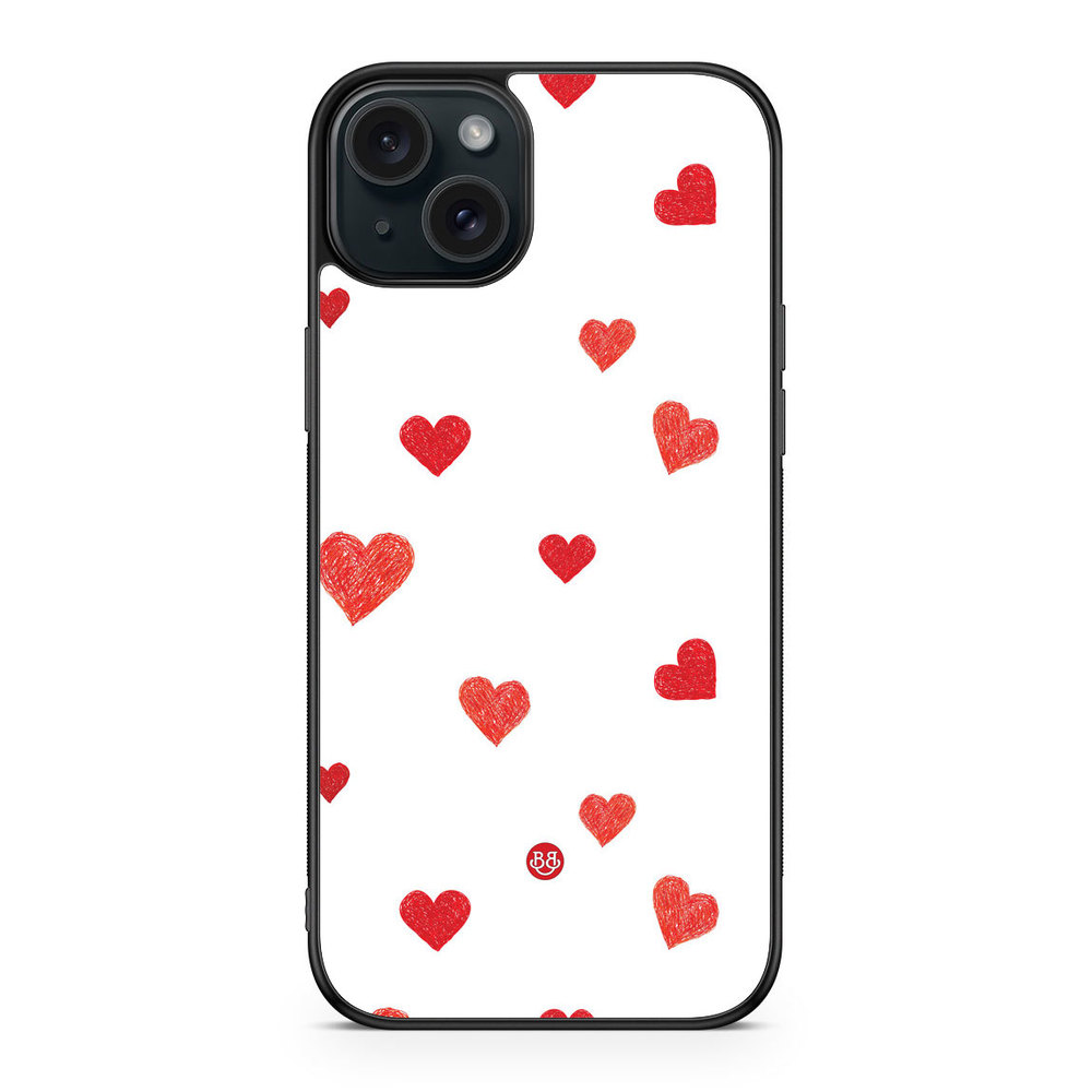 iPhone 15 Plus Skal - Painted Heart
