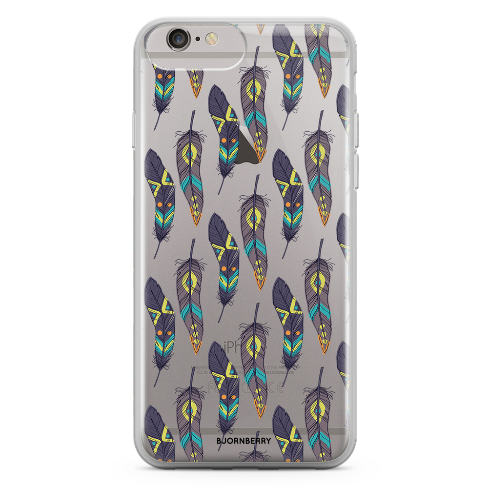iPhone 6 Plus/6s Plus Fashion Case - Ethnic Feathers