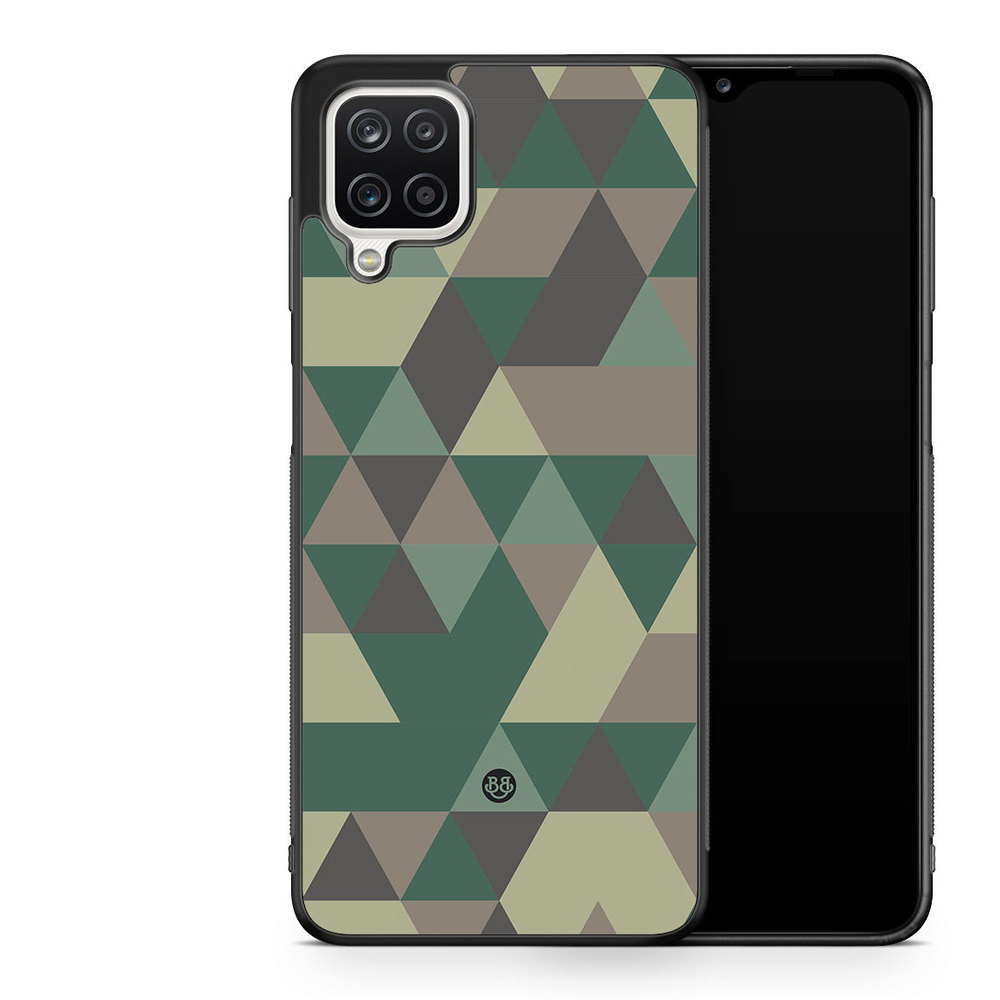 Samsung Galaxy A12 Case - Camo Triangle