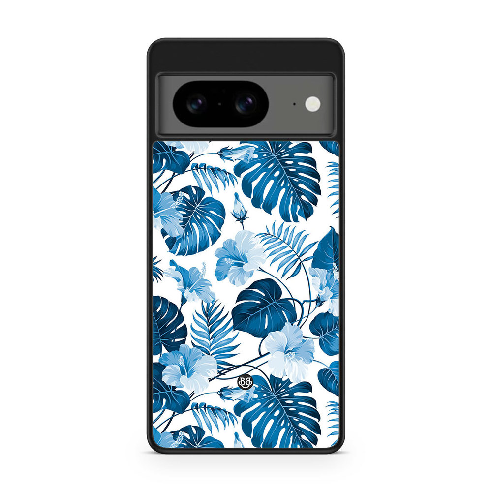 Google Pixel 8 Case - Blue Flowers