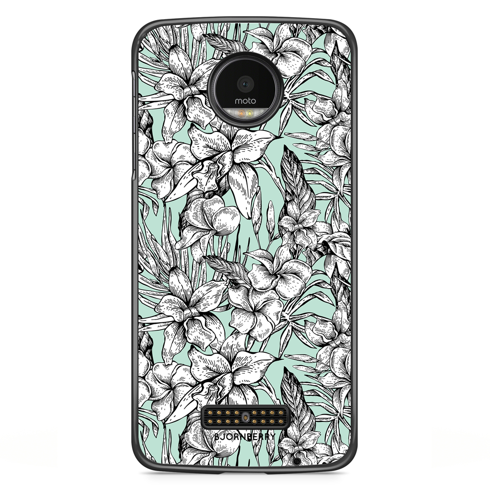 Motorola Moto Z Skal - Exotiska Blommor