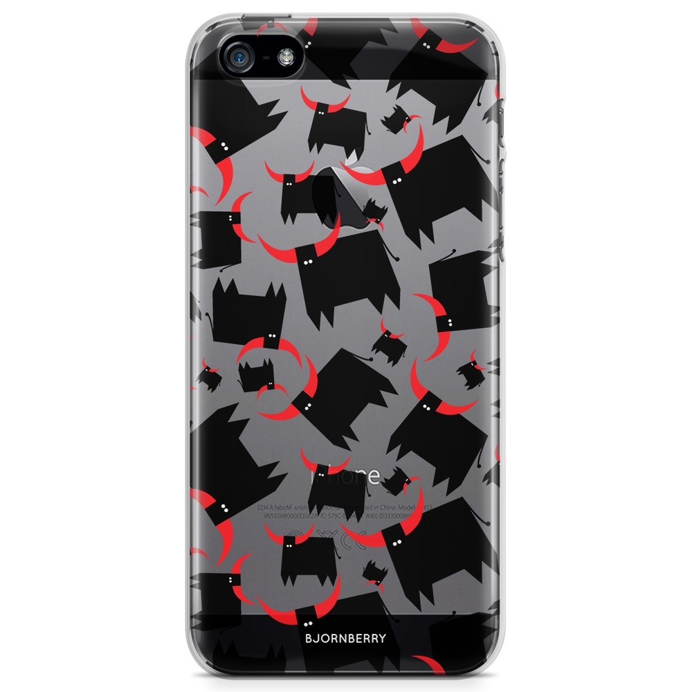 iPhone 5/5S/SE (2016) TPU Case - Bull Red Horns