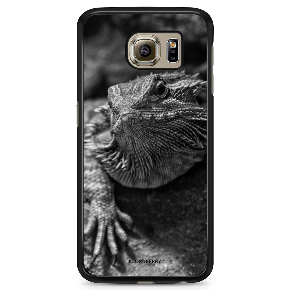Samsung Galaxy S6 Case - Black/White Lizard