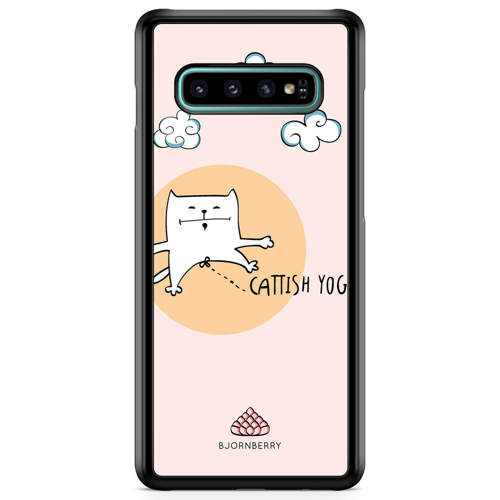 Samsung Galaxy S10 Case - Cattish Yoga