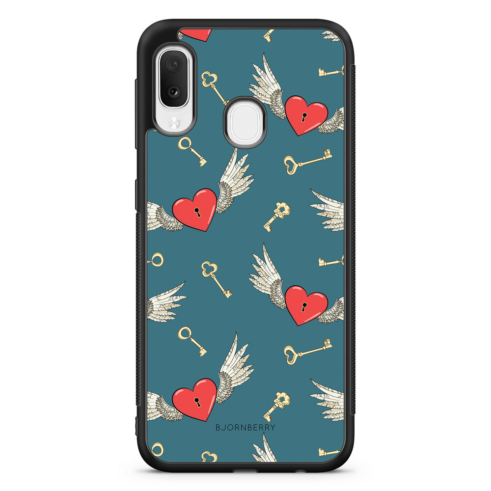 Samsung Galaxy A20e Case - Hearts 'n Wings