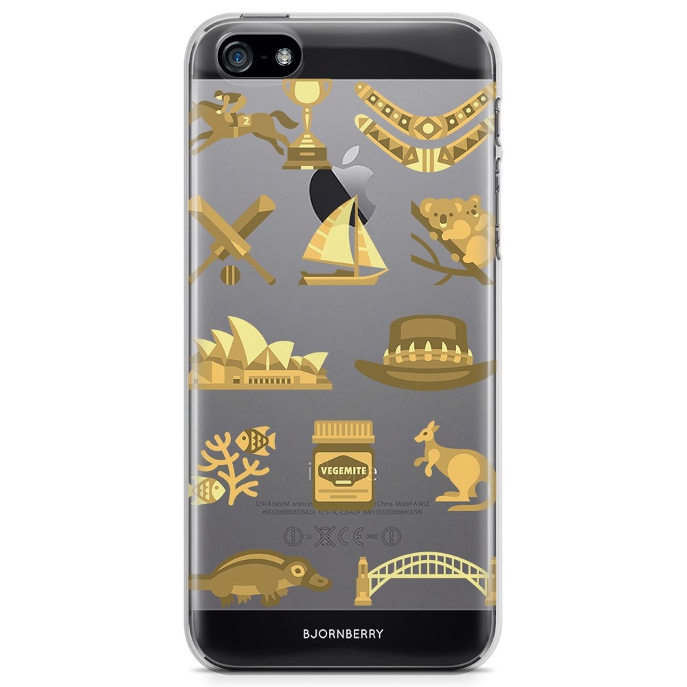 iPhone 5/5S/SE (2016) TPU Case - Australian Pattern