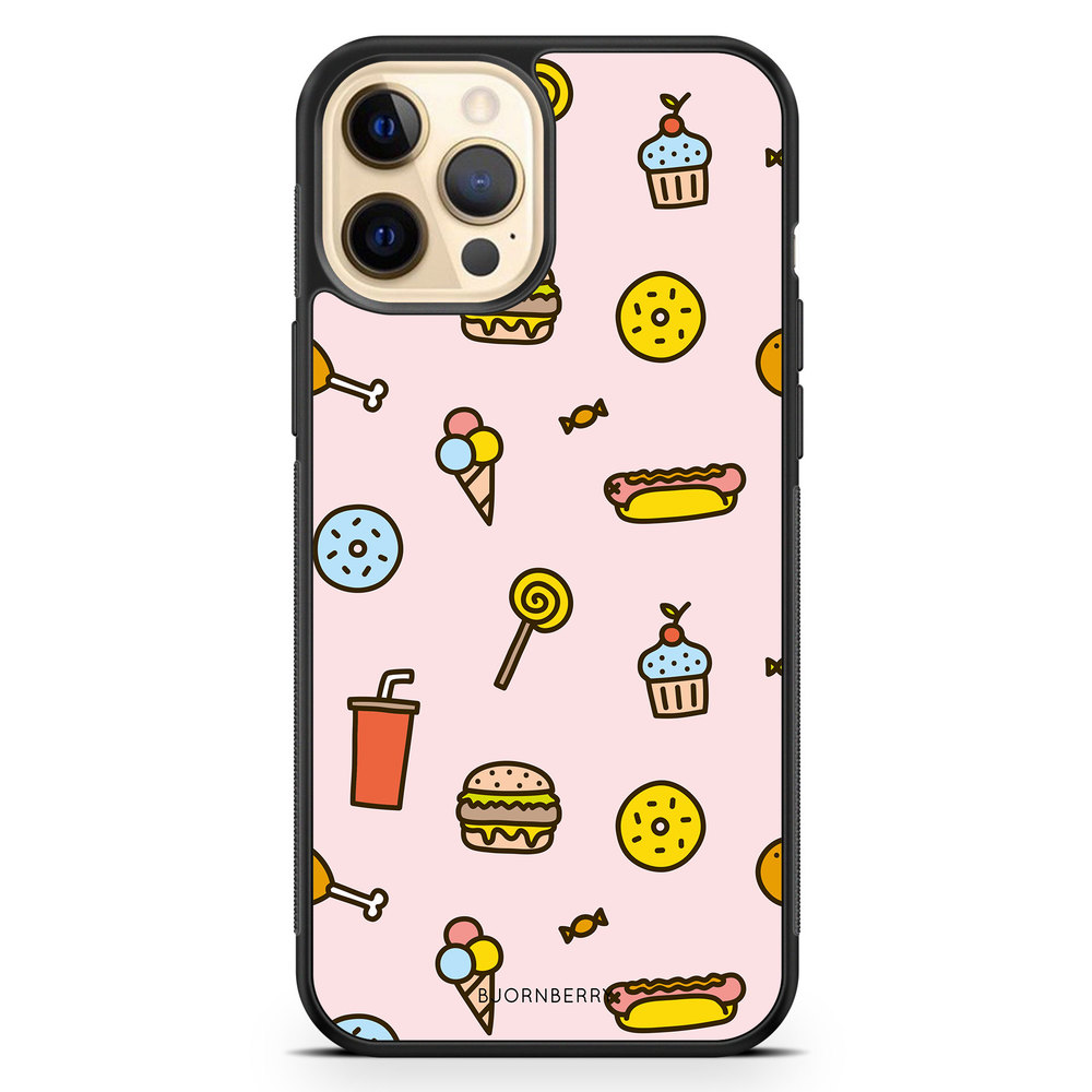iPhone 12 Pro Max Case - Junk Food Pattern