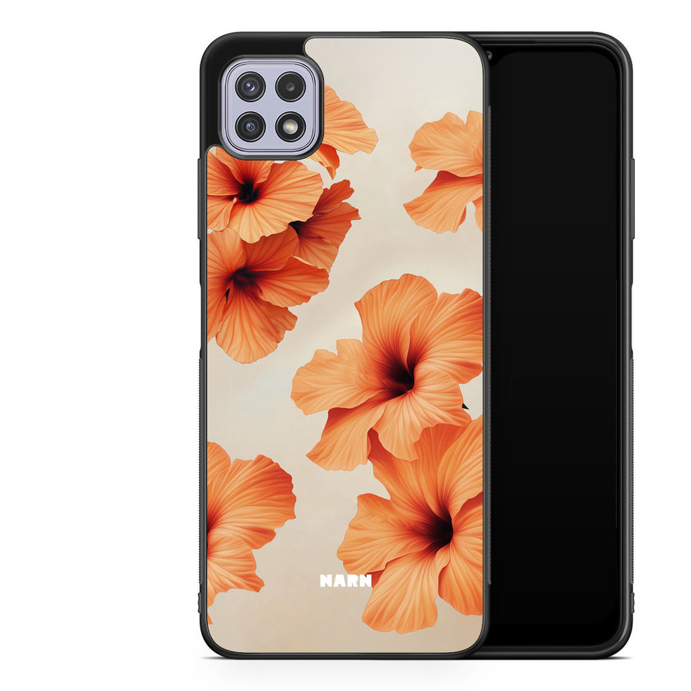 Samsung Galaxy A22 4G Case - Hibiscus Era - Papaya