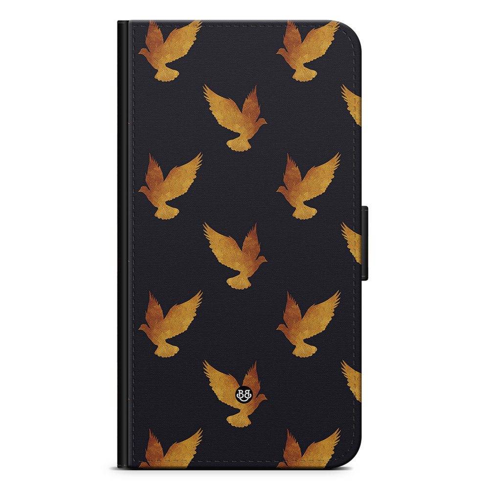 Xiaomi 12 Pro Wallet Case - Golden Doves