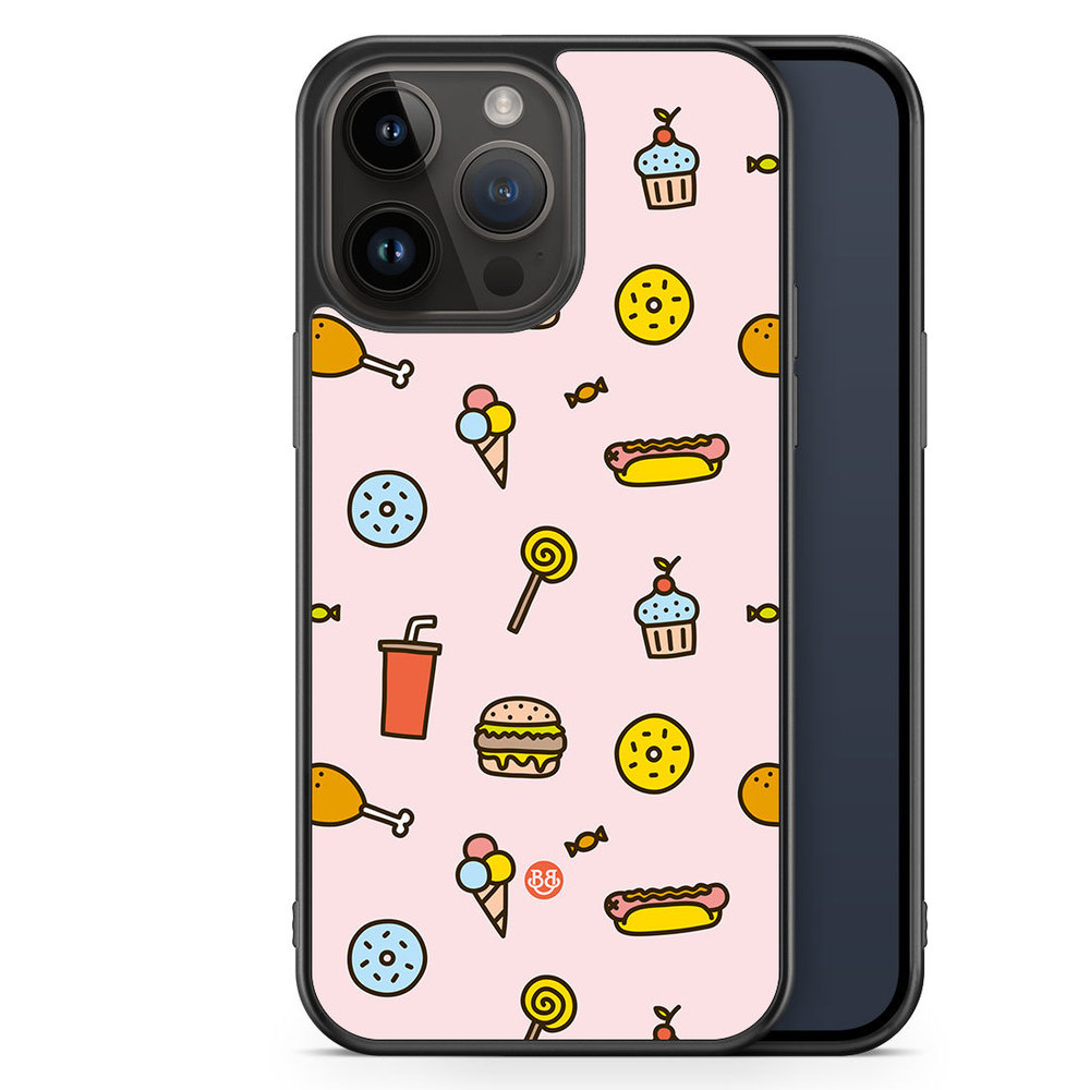 iPhone 14 Pro Max Case - Junk food Pattern