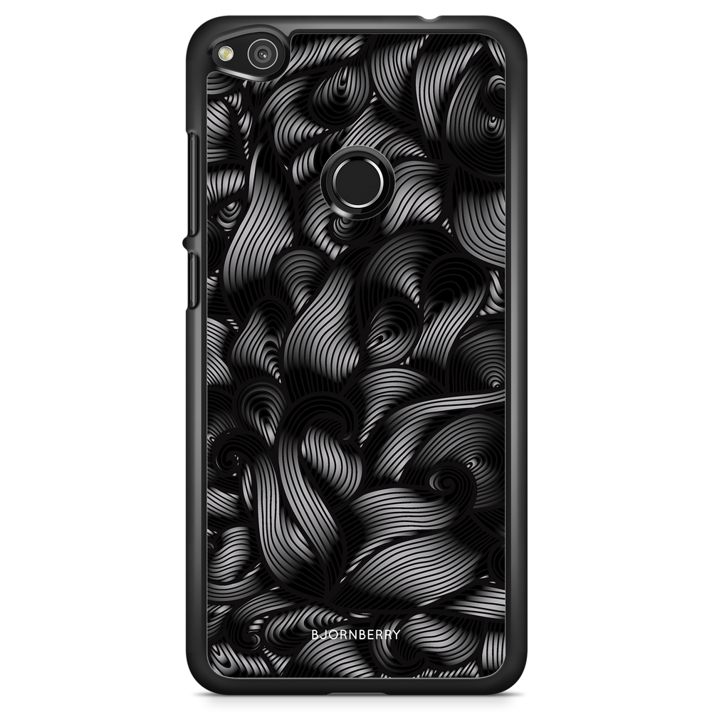 Huawei Honor 8 Lite Case - Black Waves