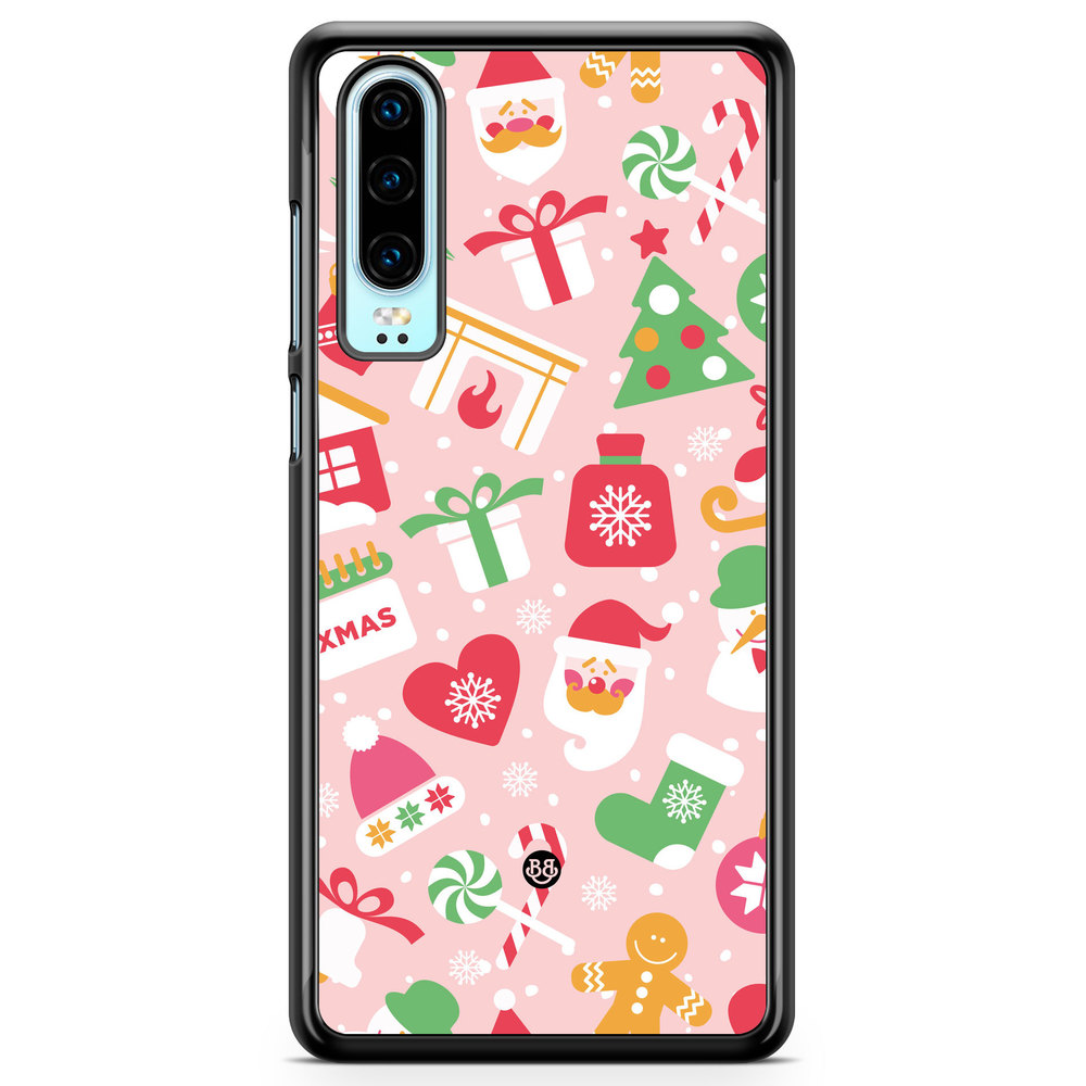 Huawei P30 Case - Pink Christmas