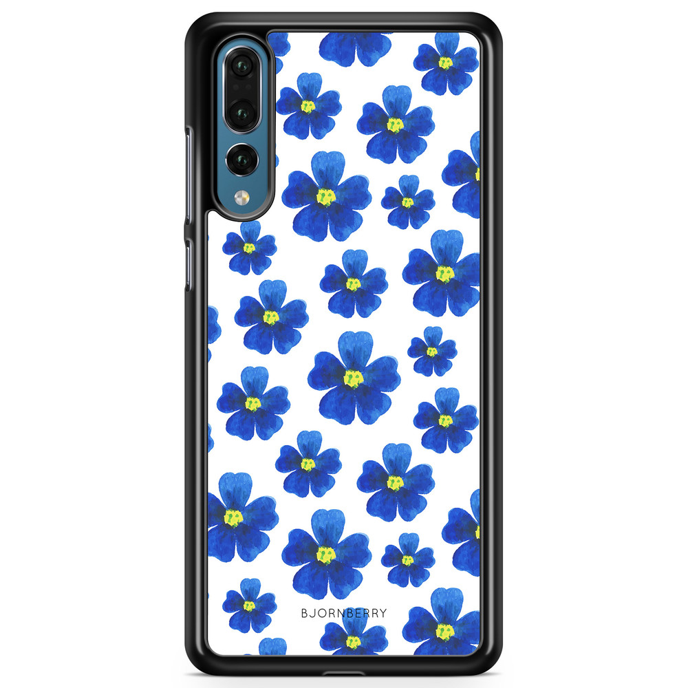 Huawei P20 Pro Case - Blue Flowers