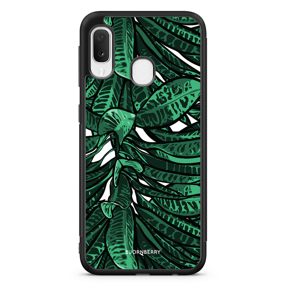 Samsung Galaxy A20e Case - Tropical Leaves
