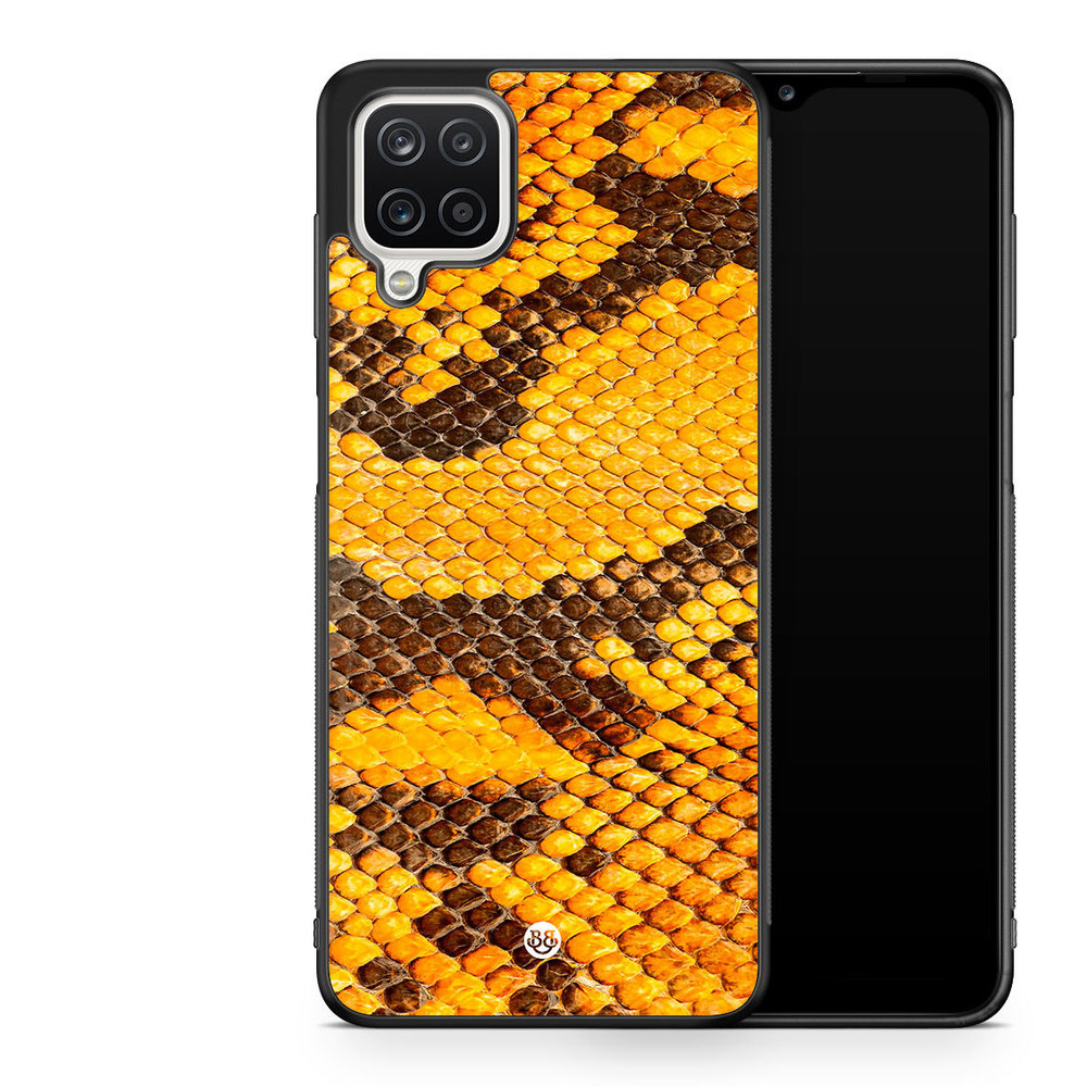 Samsung Galaxy A12 Case - Yellow Snake