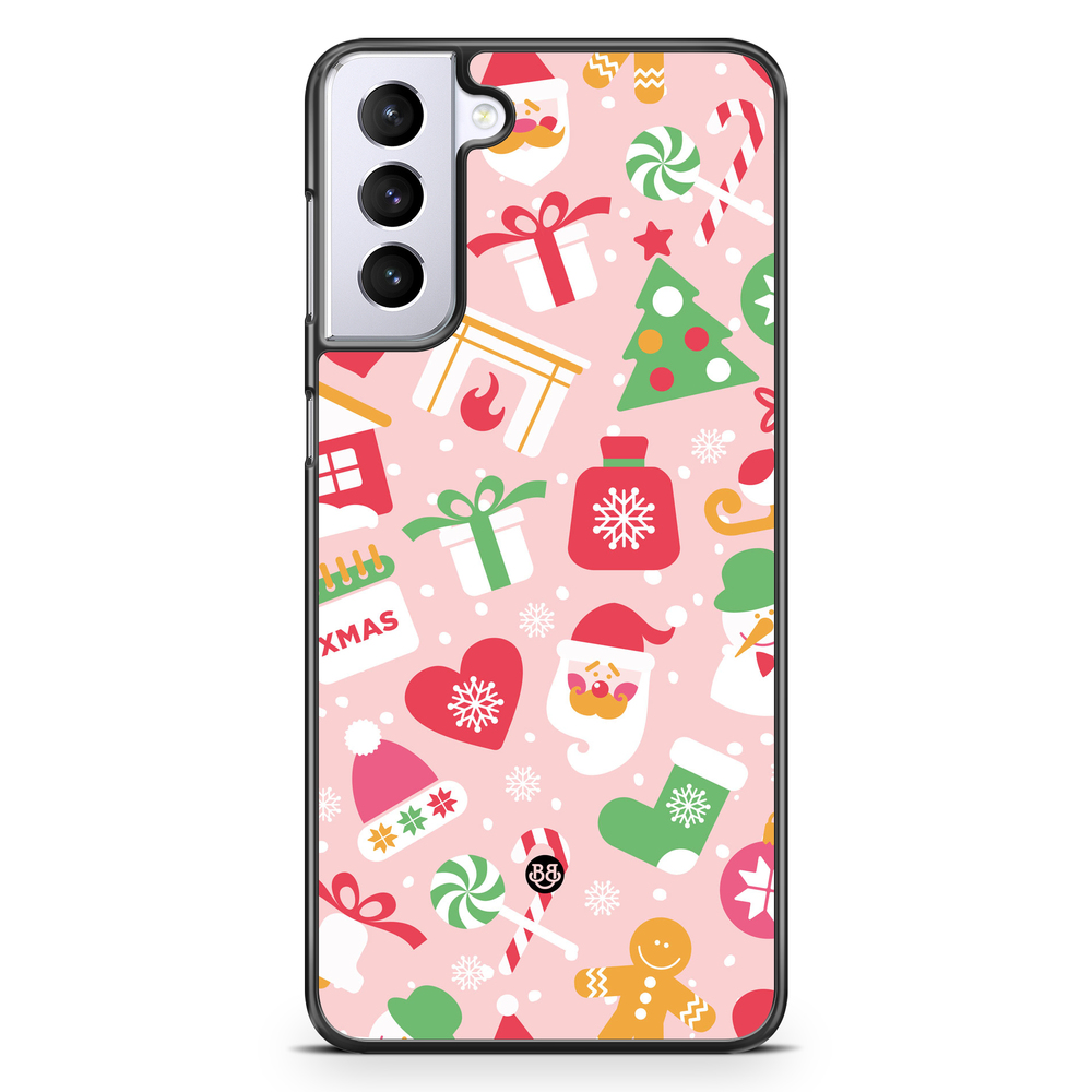 Samsung Galaxy S21 Plus Case - Pink Christmas