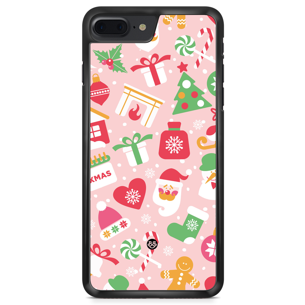 iPhone 8 Plus Case - Pink Christmas