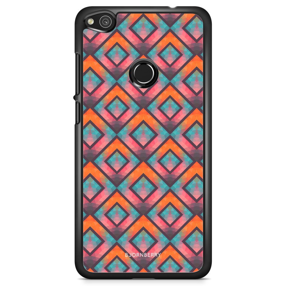 Huawei Honor 8 Lite Case - Retro Squares