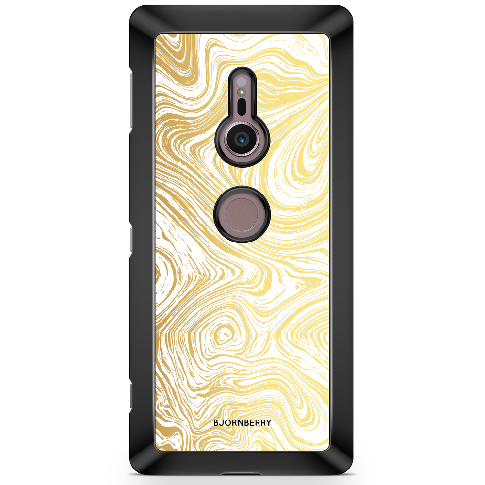 Sony Xperia XZ2 Case  - Gold Marble
