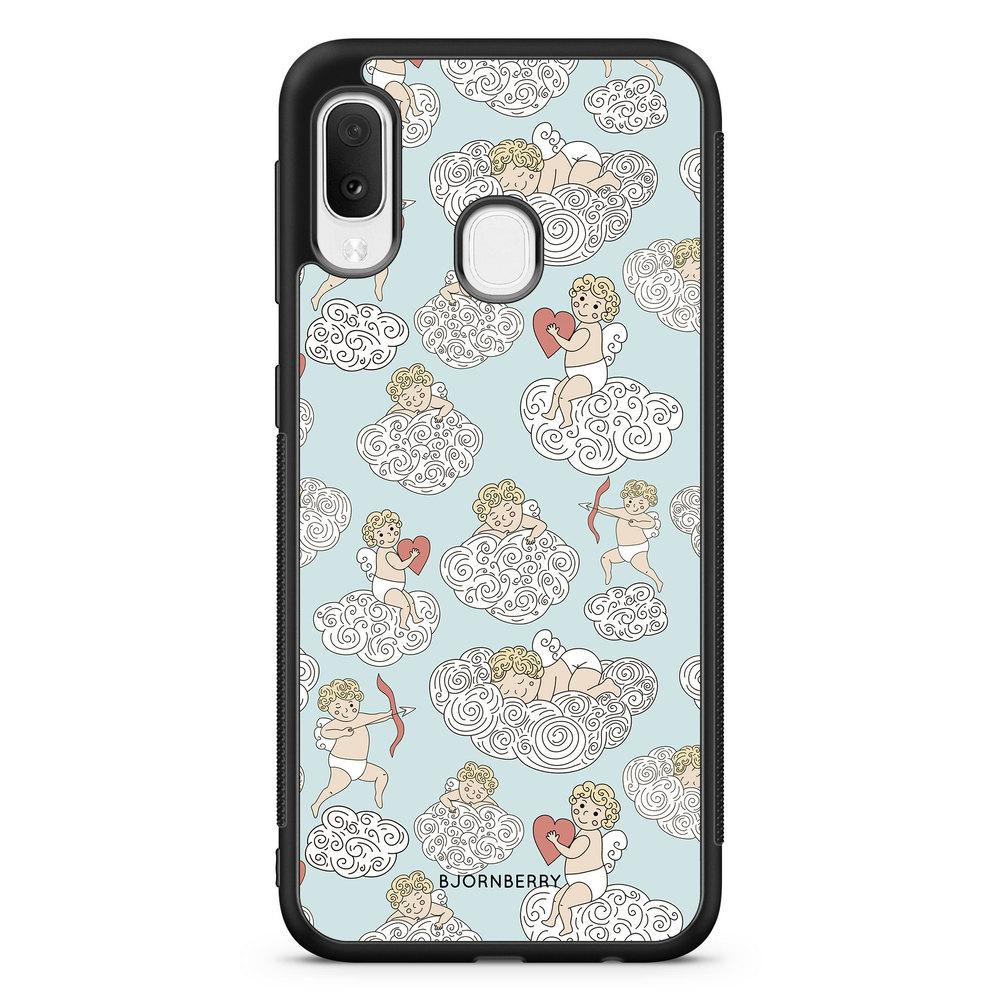 Samsung Galaxy A20e Case - Angels and Clouds