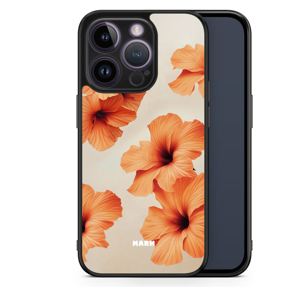 iPhone 14 Pro Case - Hibiscus Era - Papaya