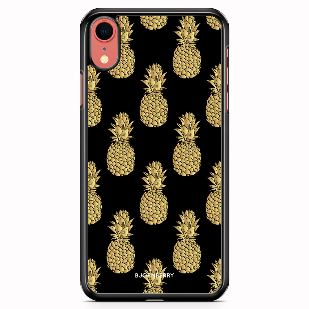 iPhone XR Case - Gold Pineapples