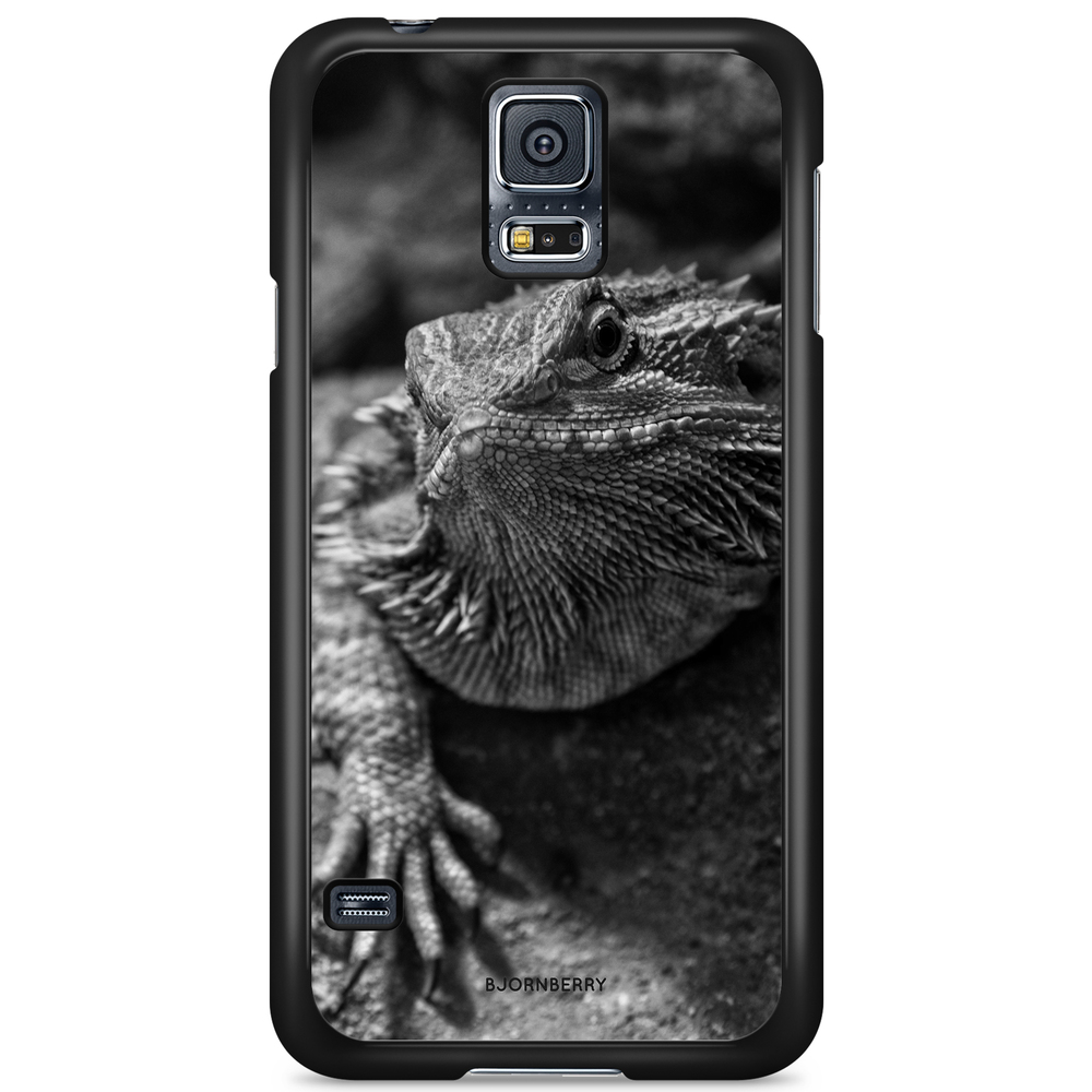 Samsung Galaxy S5/S5 NEO Case - Black/White Lizard
