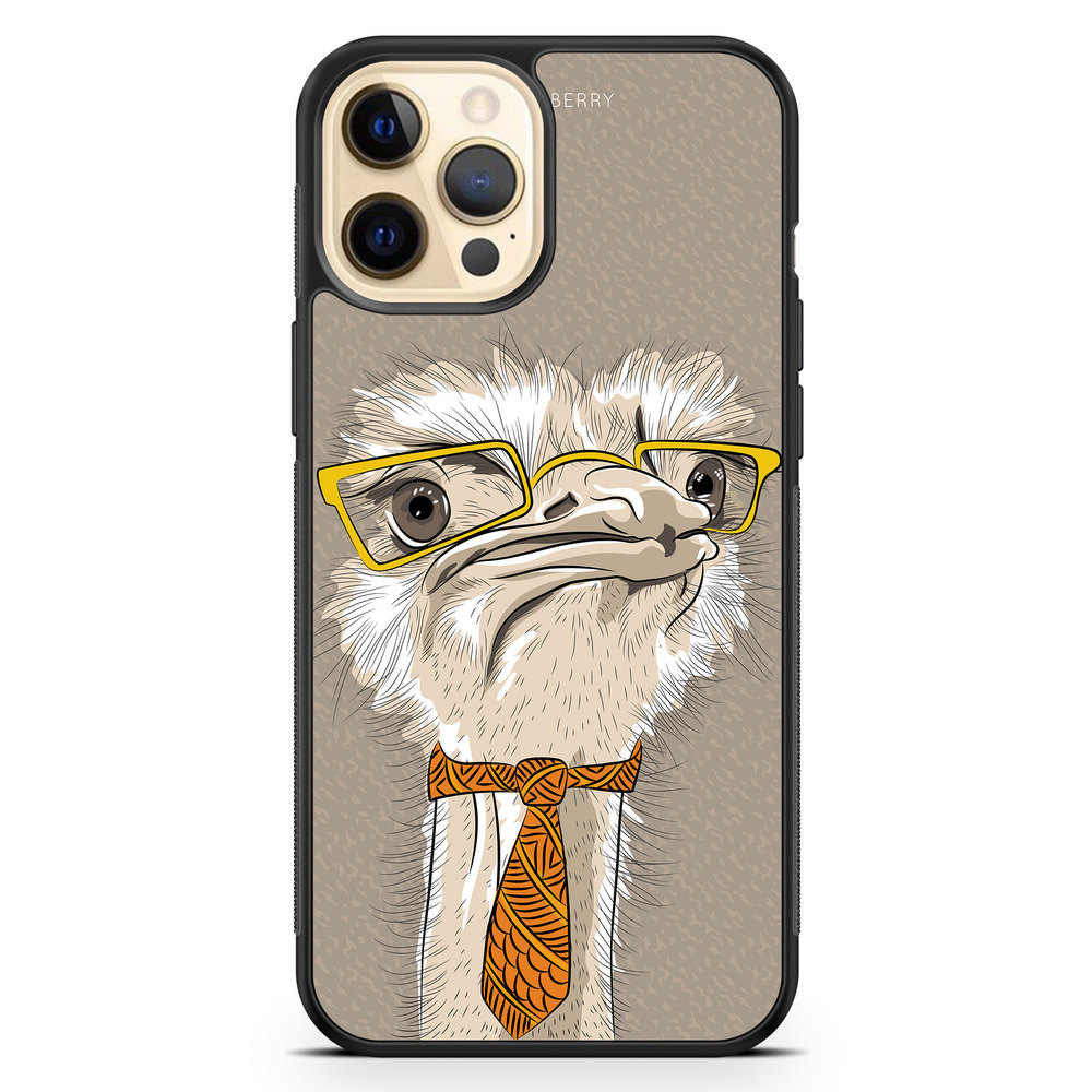 iPhone 12 Pro Max Case - Hipster Ostrich