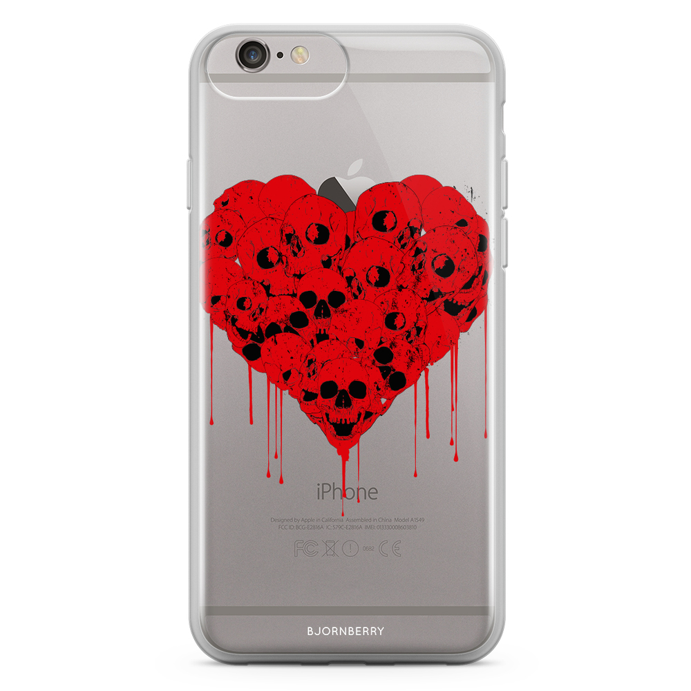 iPhone 6 Plus/6s Plus Fashion Case - Skull Heart
