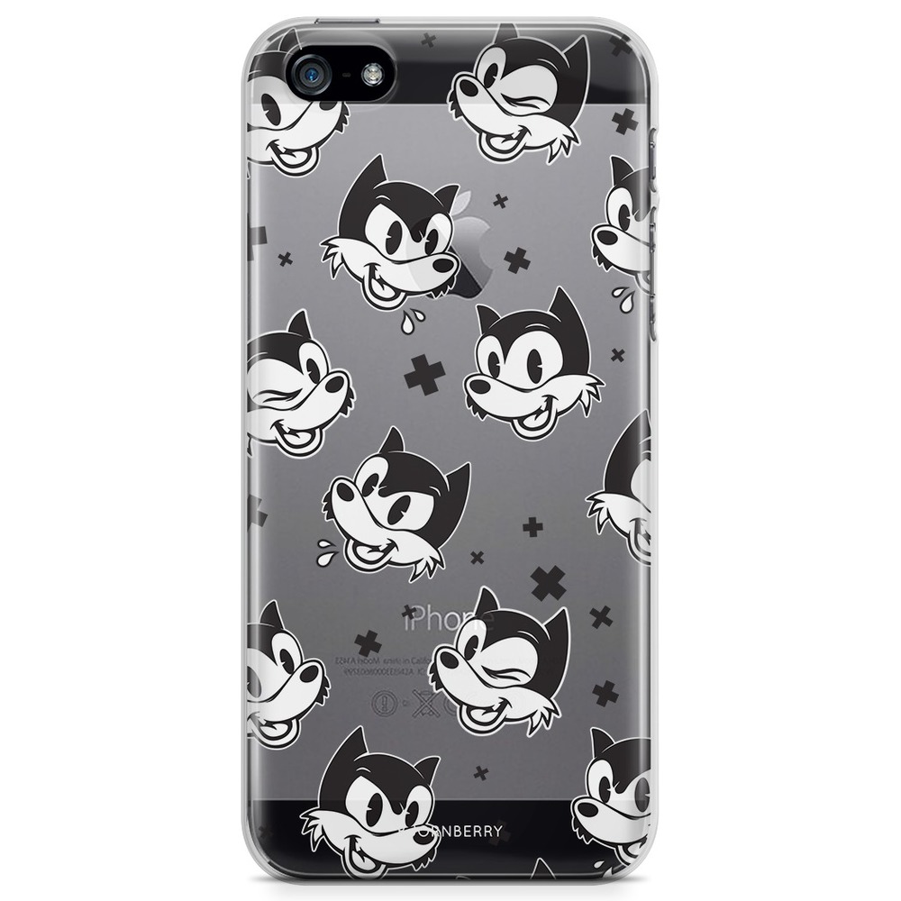iPhone 5/5S/SE (2016) TPU Case - Vintage Wolves