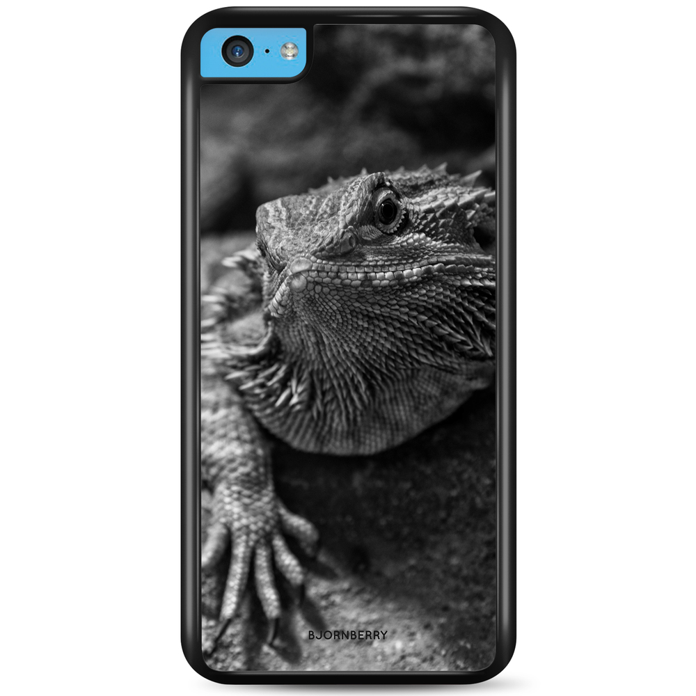 iPhone 5C Case - Black/White Lizard