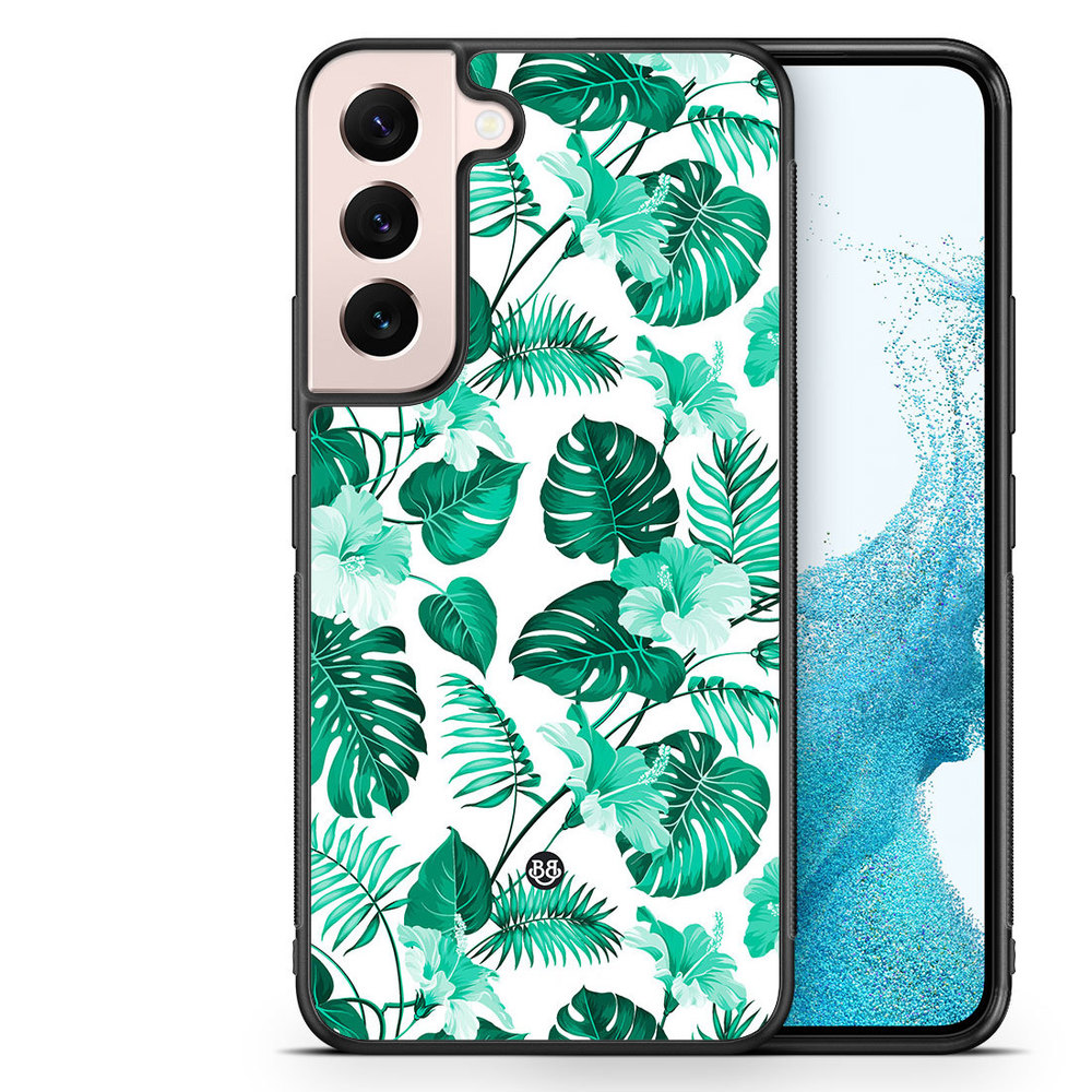 Samsung Galaxy S22 5G Case - Turquoise Flowers