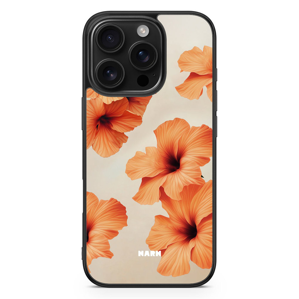iPhone 16 Pro Case - Hibiscus Era - Papaya