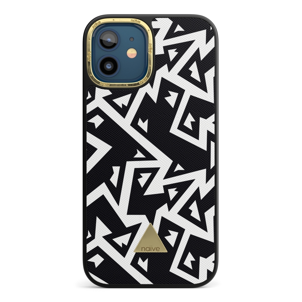 Naive iPhone 12 Case - Monochrome