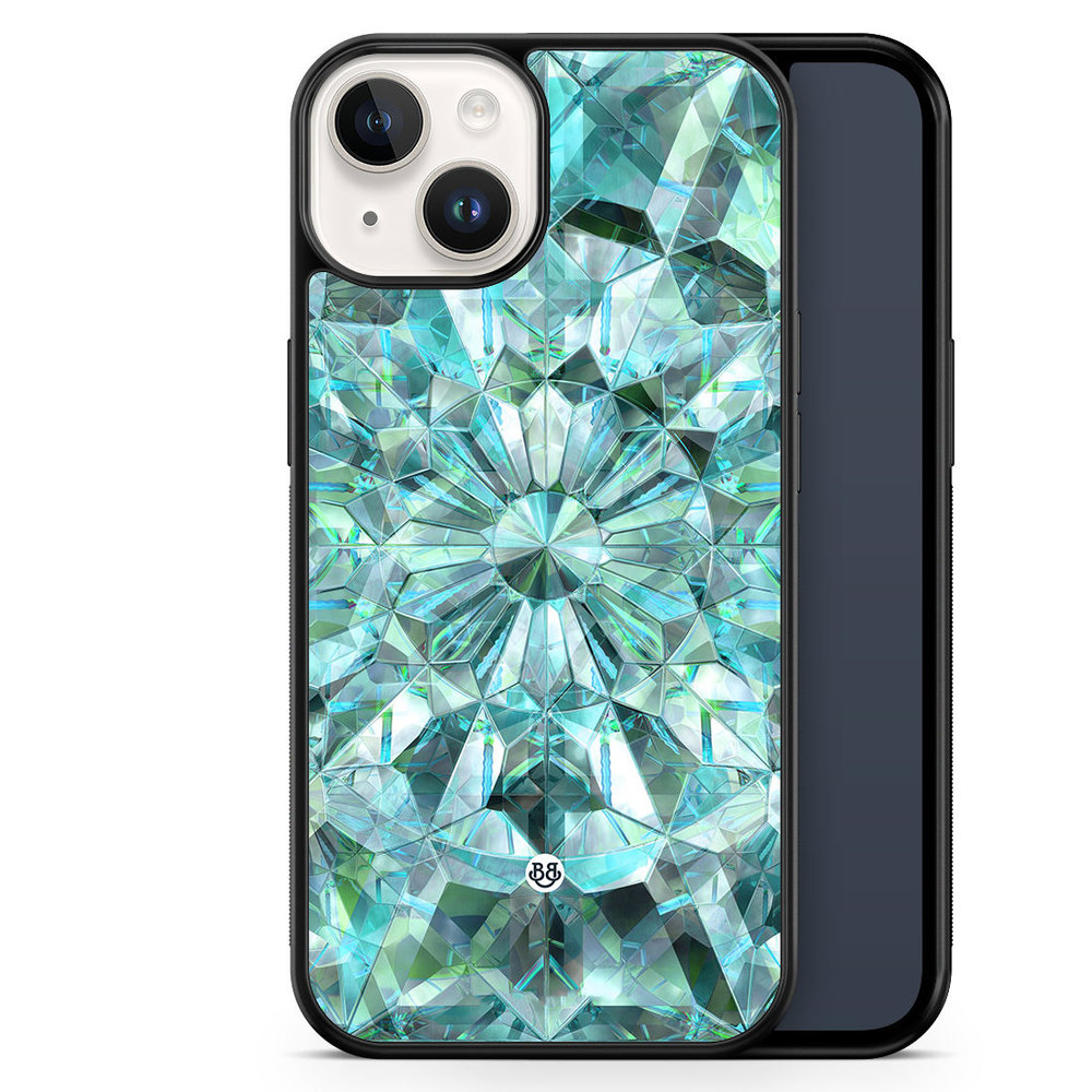 iPhone 14 Case - Green Crystals
