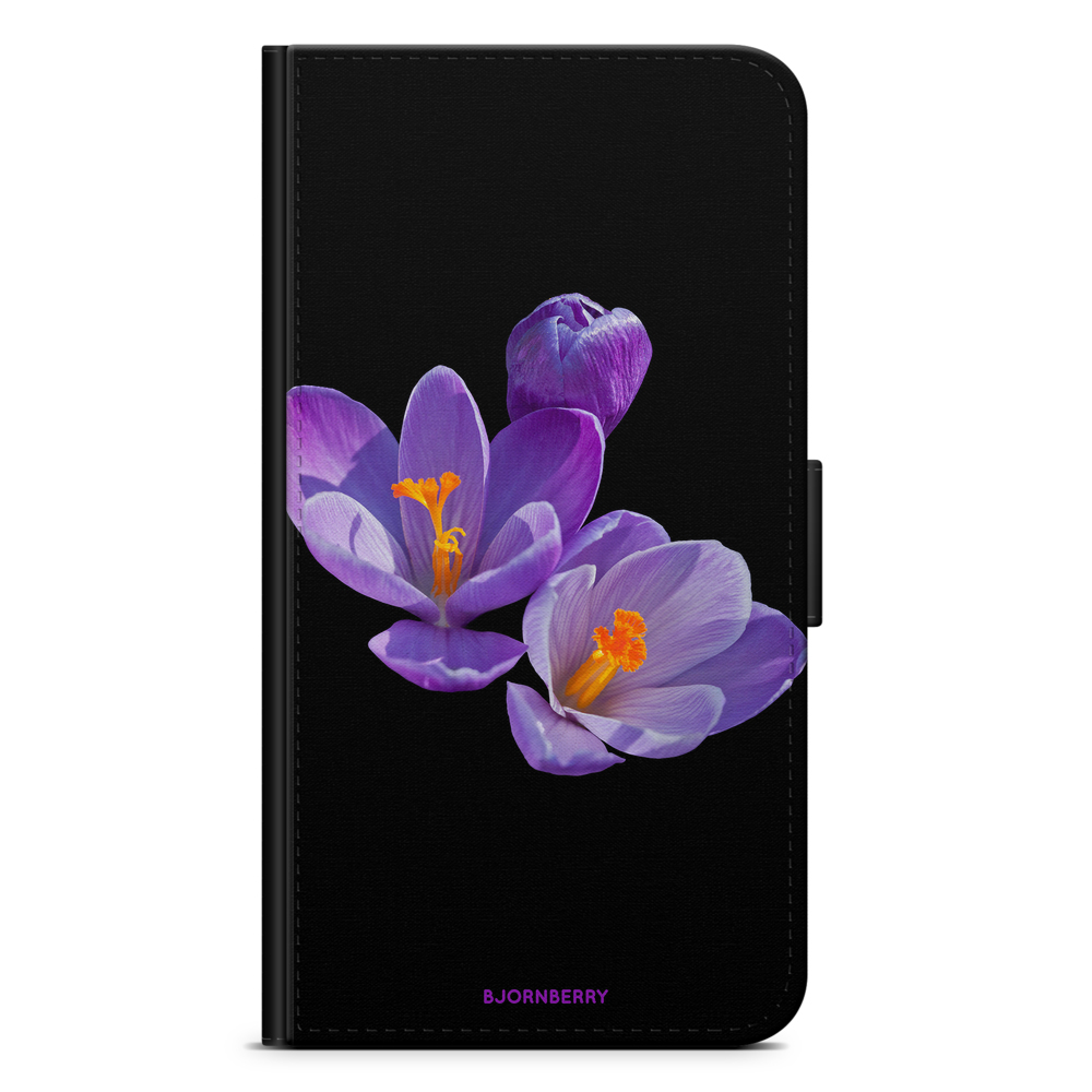 iPhone 12 Plånboksfodral - Lila Blommor | Mobilskal & Mobilfodral BJORNBERRY
