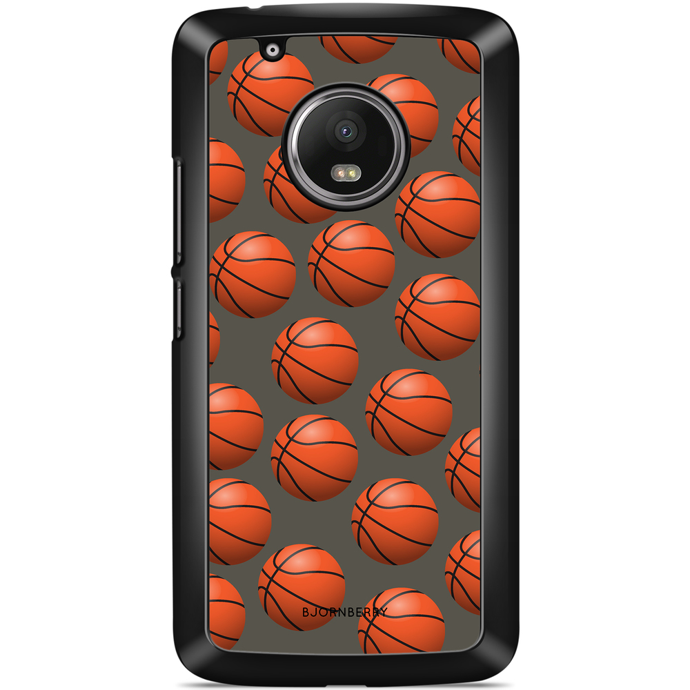 Moto G5 Plus Case - Basketballs Pattern