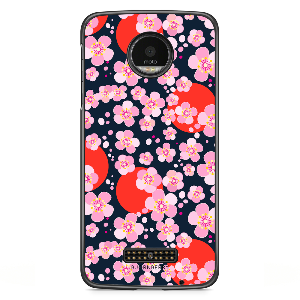 Motorola Moto Z Case - Japanese Flowers