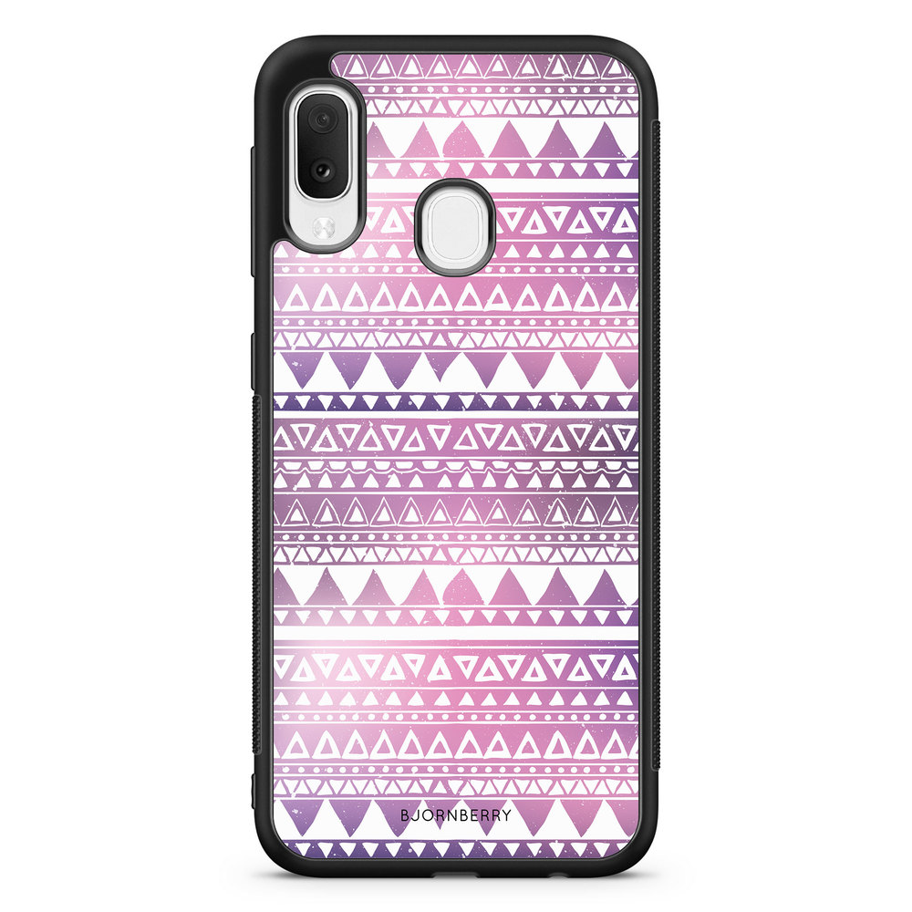 Samsung Galaxy A20e Case - Purple Aztec