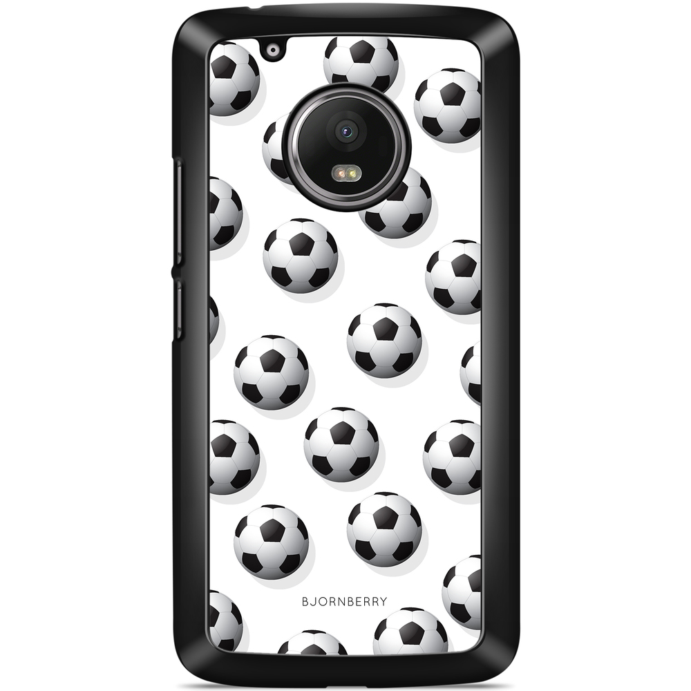 Moto G5 Plus Case - Footballs Pattern