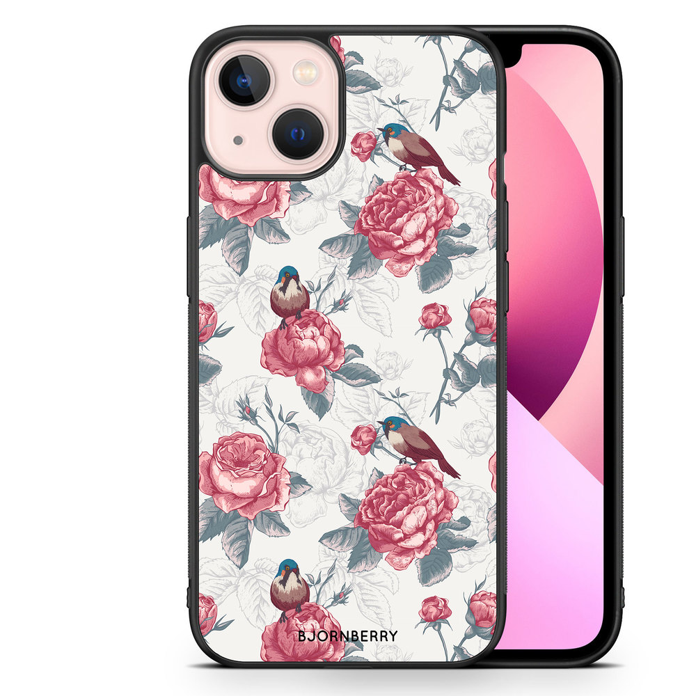 iPhone 13 Case - Roses and Birds